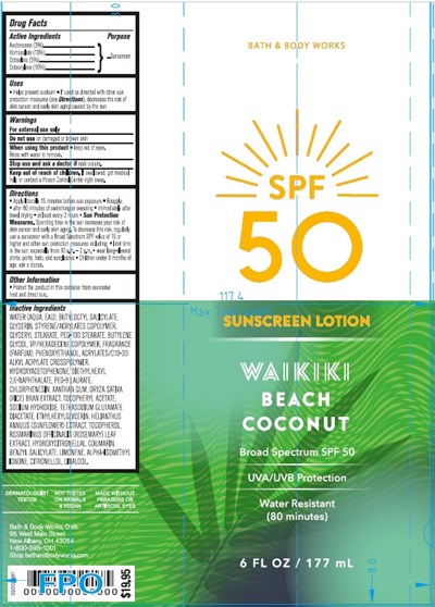 Bbw Spf 50 Waikiki Beach Coconut (Bbw Spf50 Waikiki Beach Coconut)